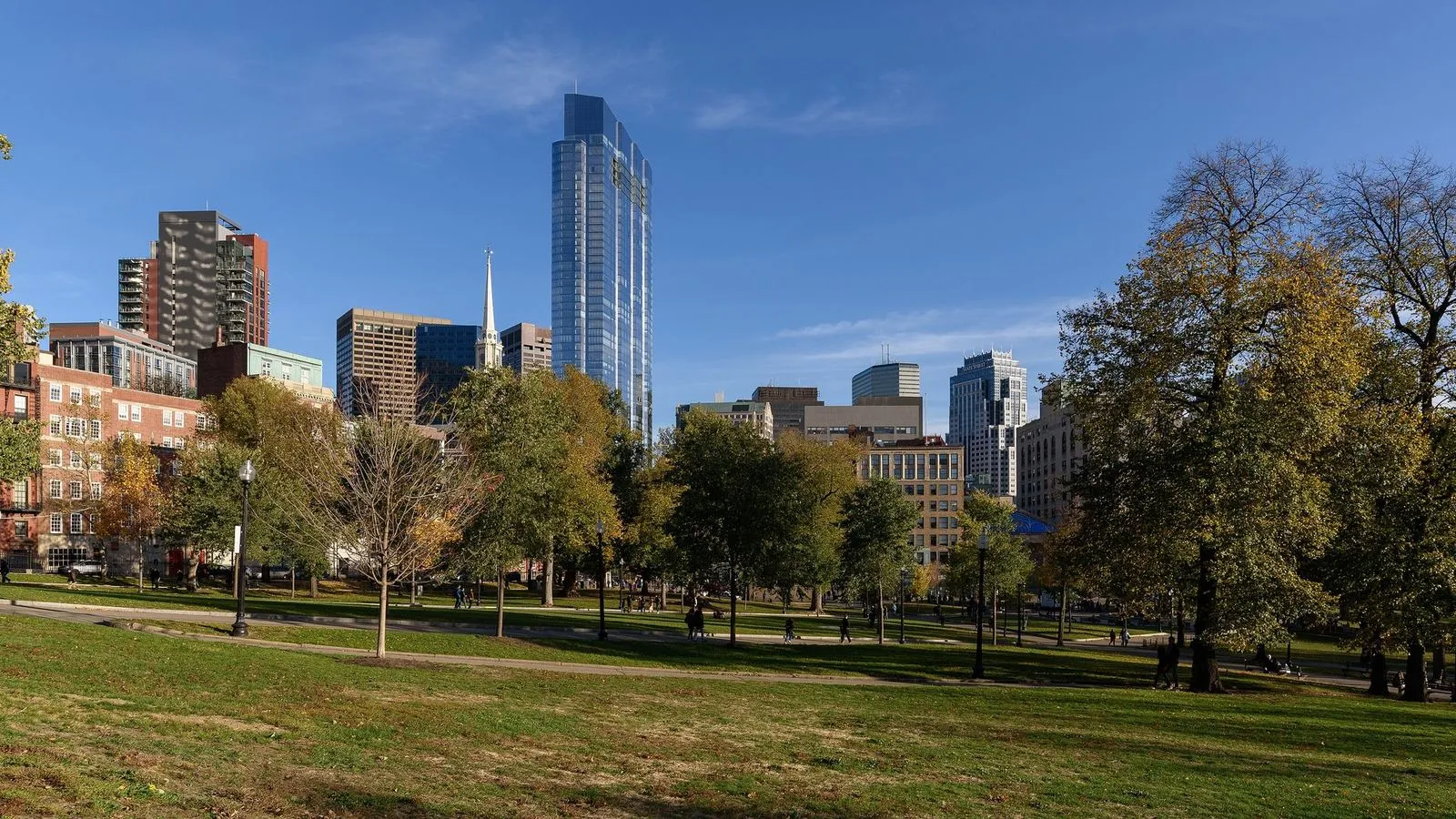 Boston common in massachusetts