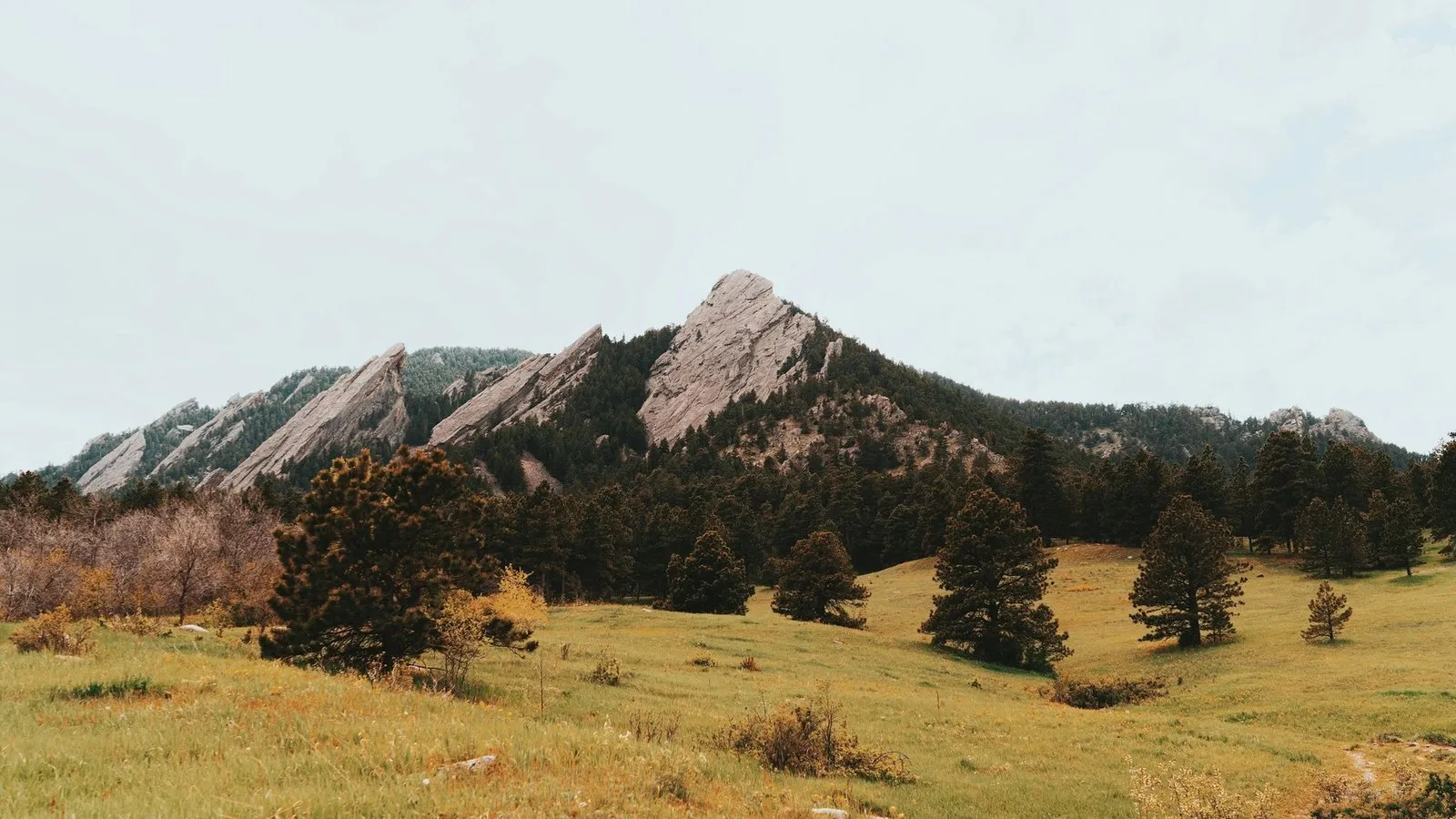 Chautauqua park and the boulder flatirons