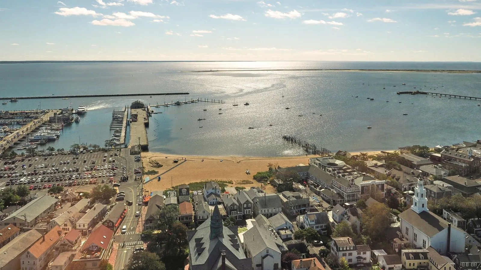 Provincetown harbor on cape cod massachusetts