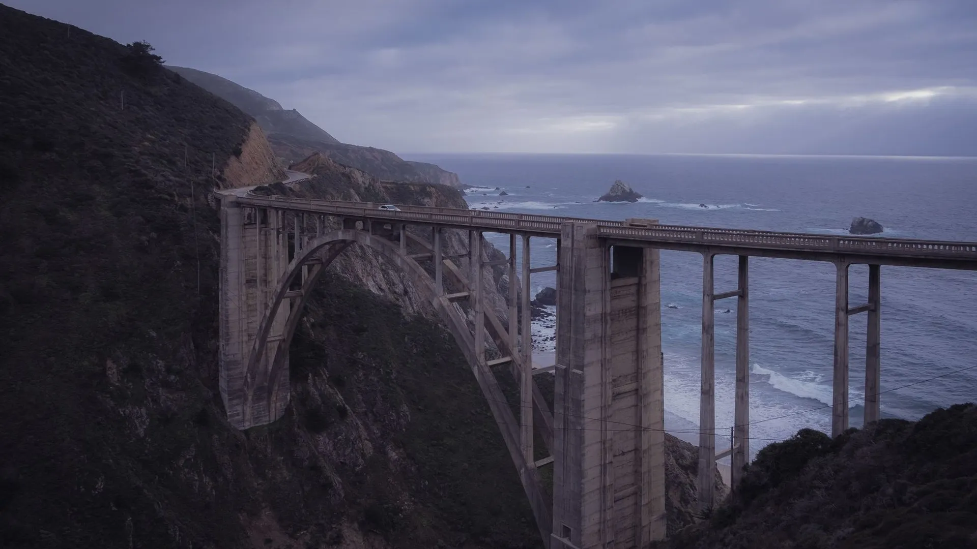 Bixby creek bridge near carmel california