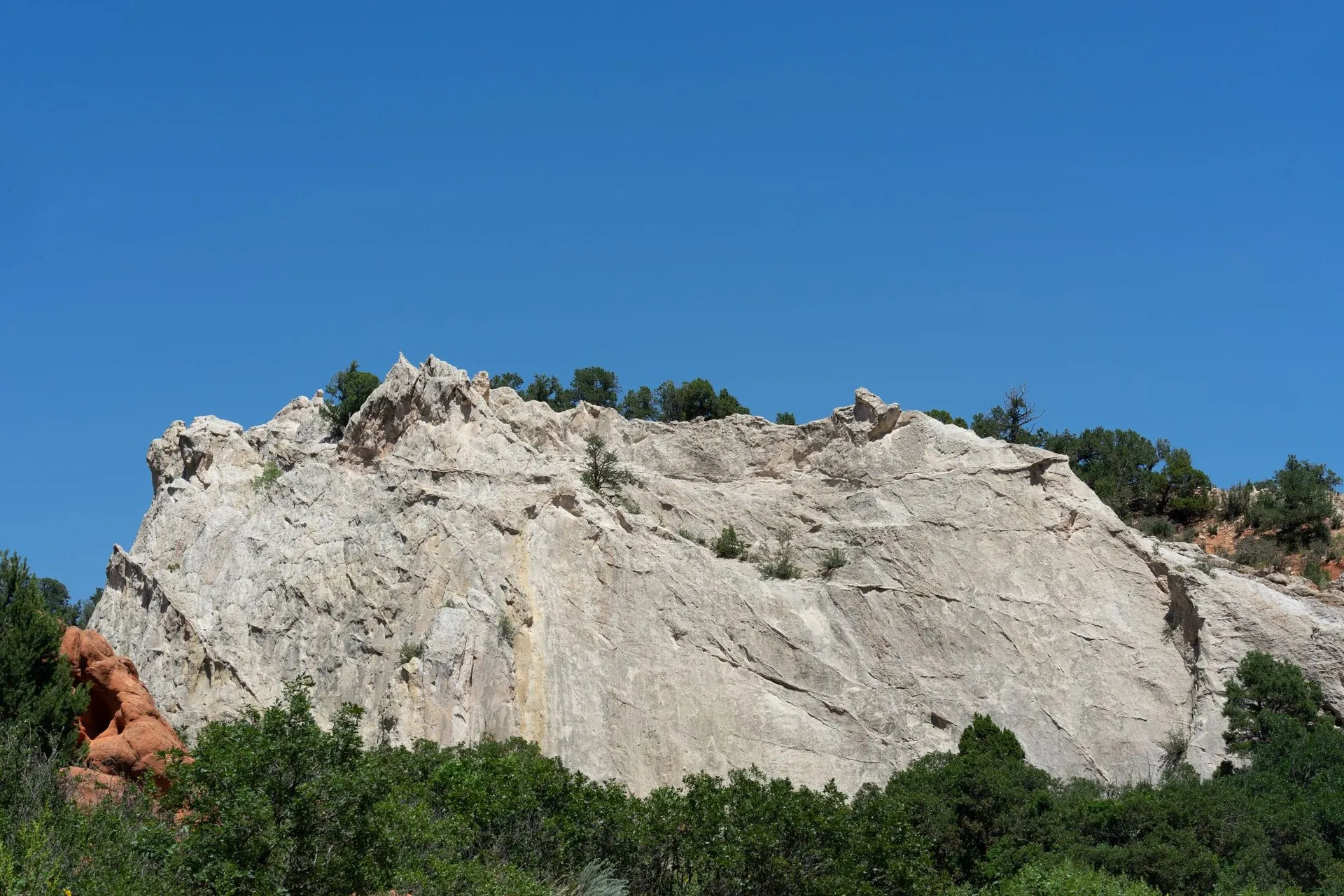 Capture of majestic rocky cliffs the Gods, Colorado Springs, USA