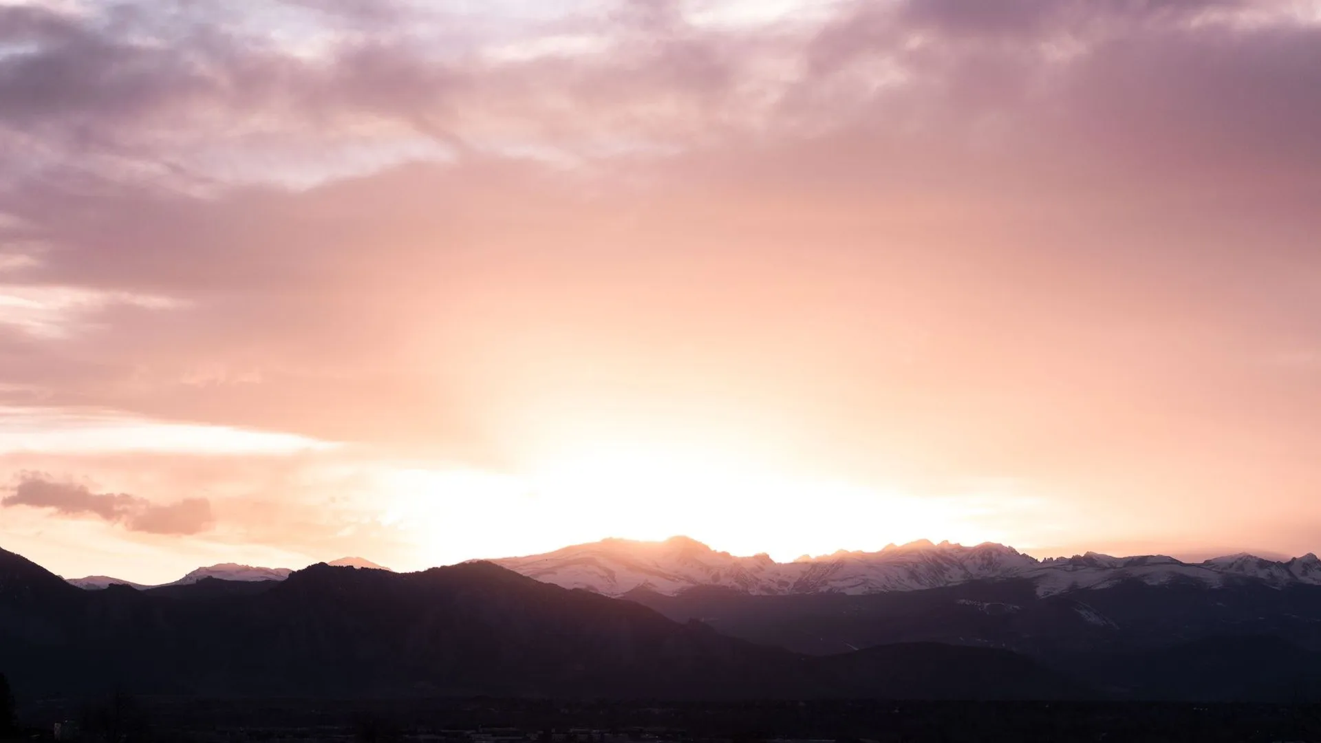 Colorado springs skyline and mountains
