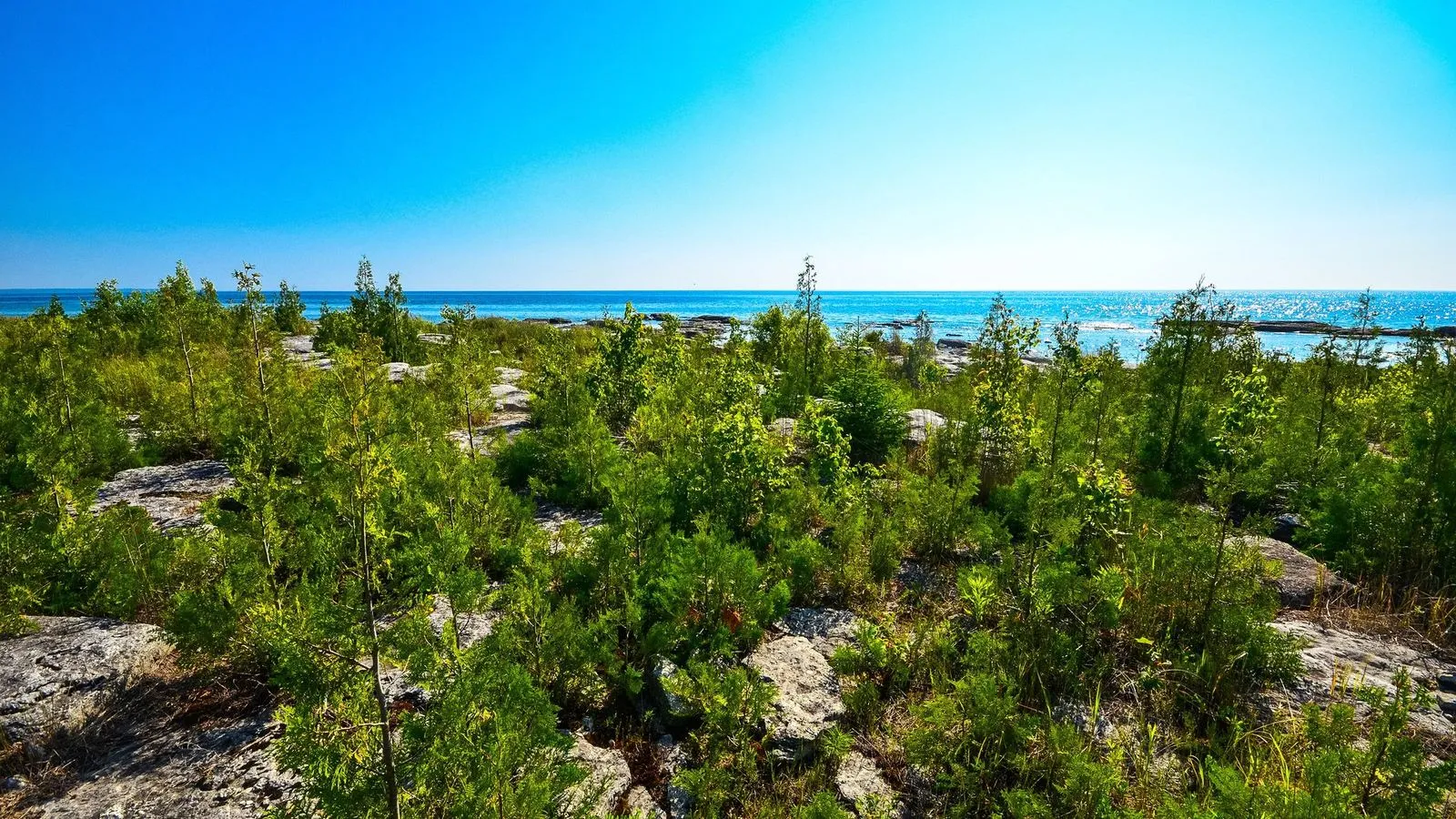 Door county wisconsin shoreline