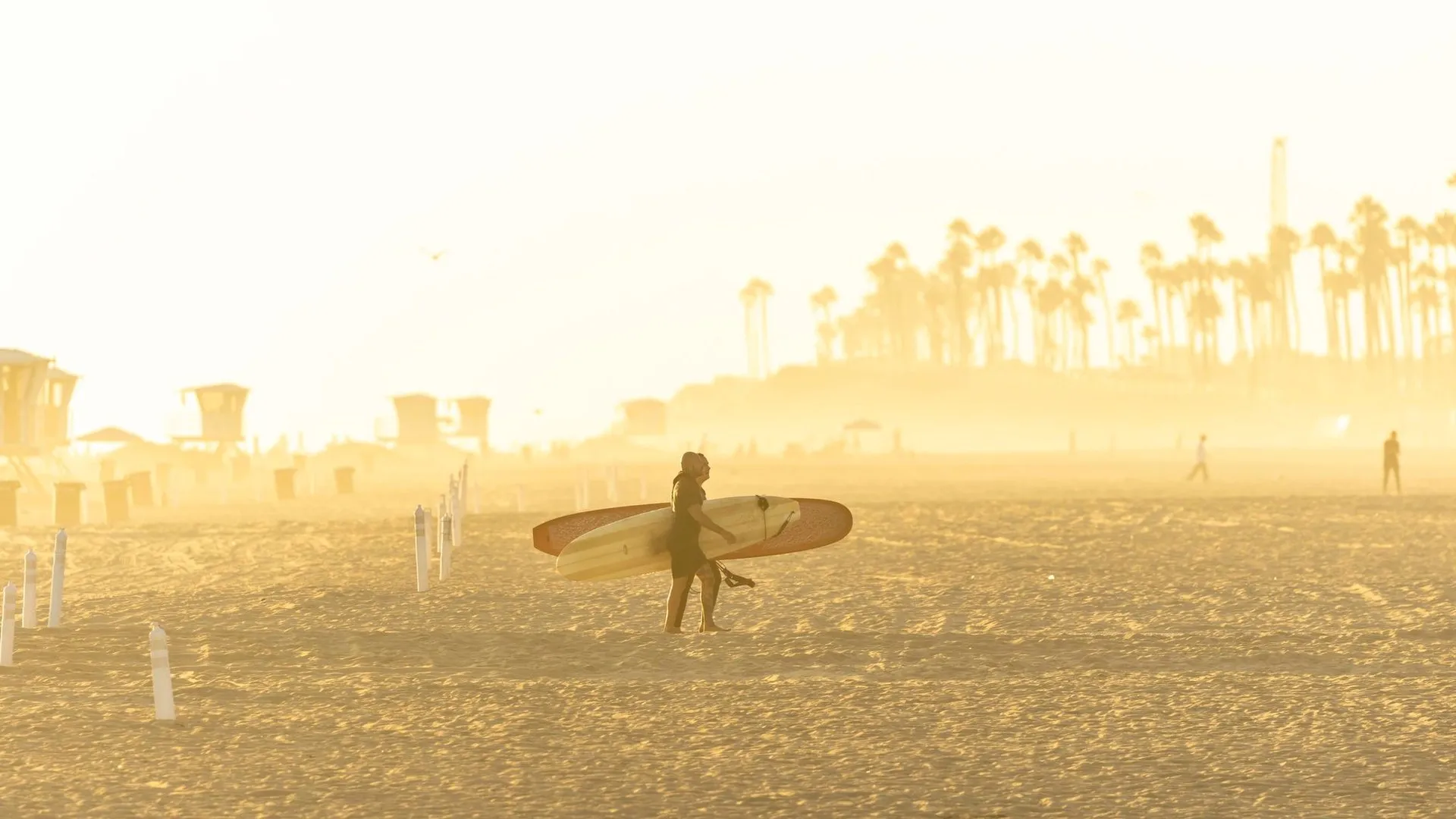 Huntington beach california coastline