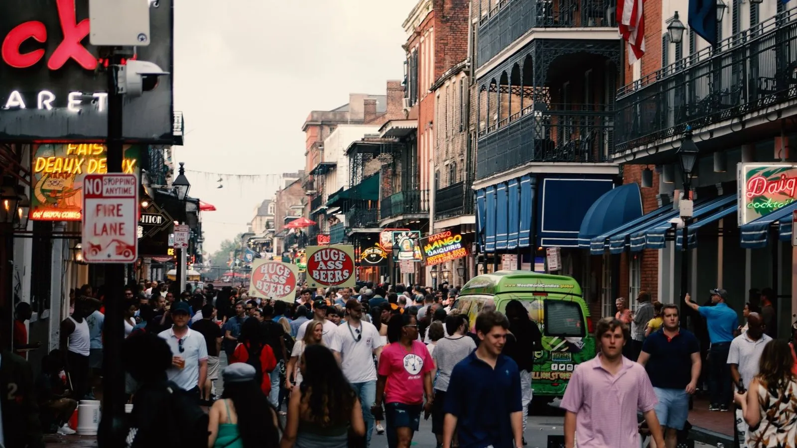 Bourbon street in new orleans louisiana