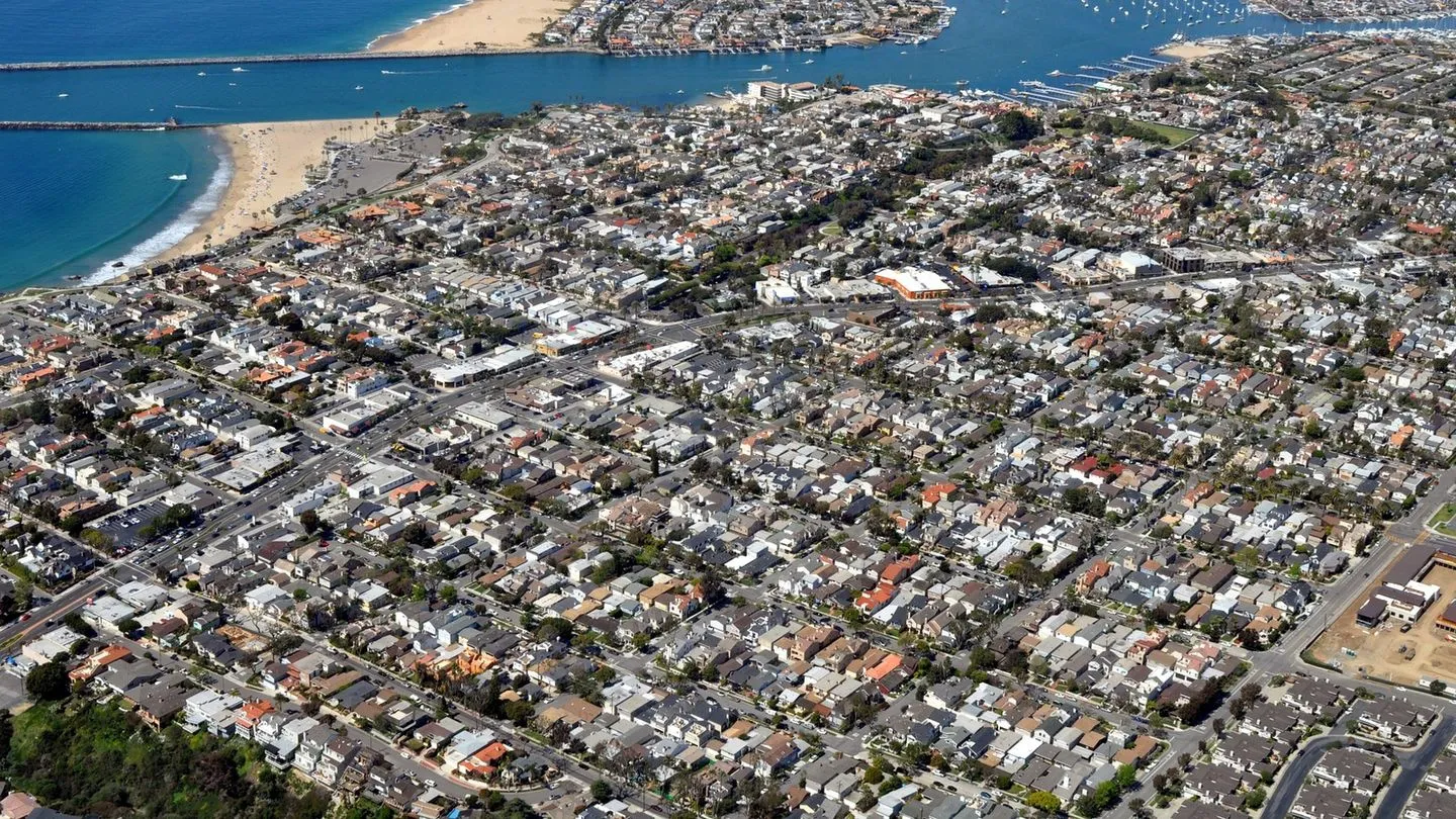 Corona del mar in newport beach california