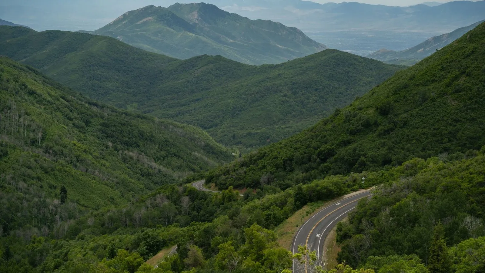 Wasatch mountains near park city utah