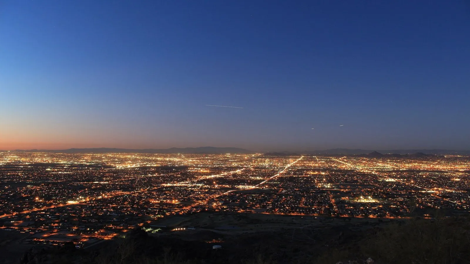 View from south mountain park in phoenix arizona
