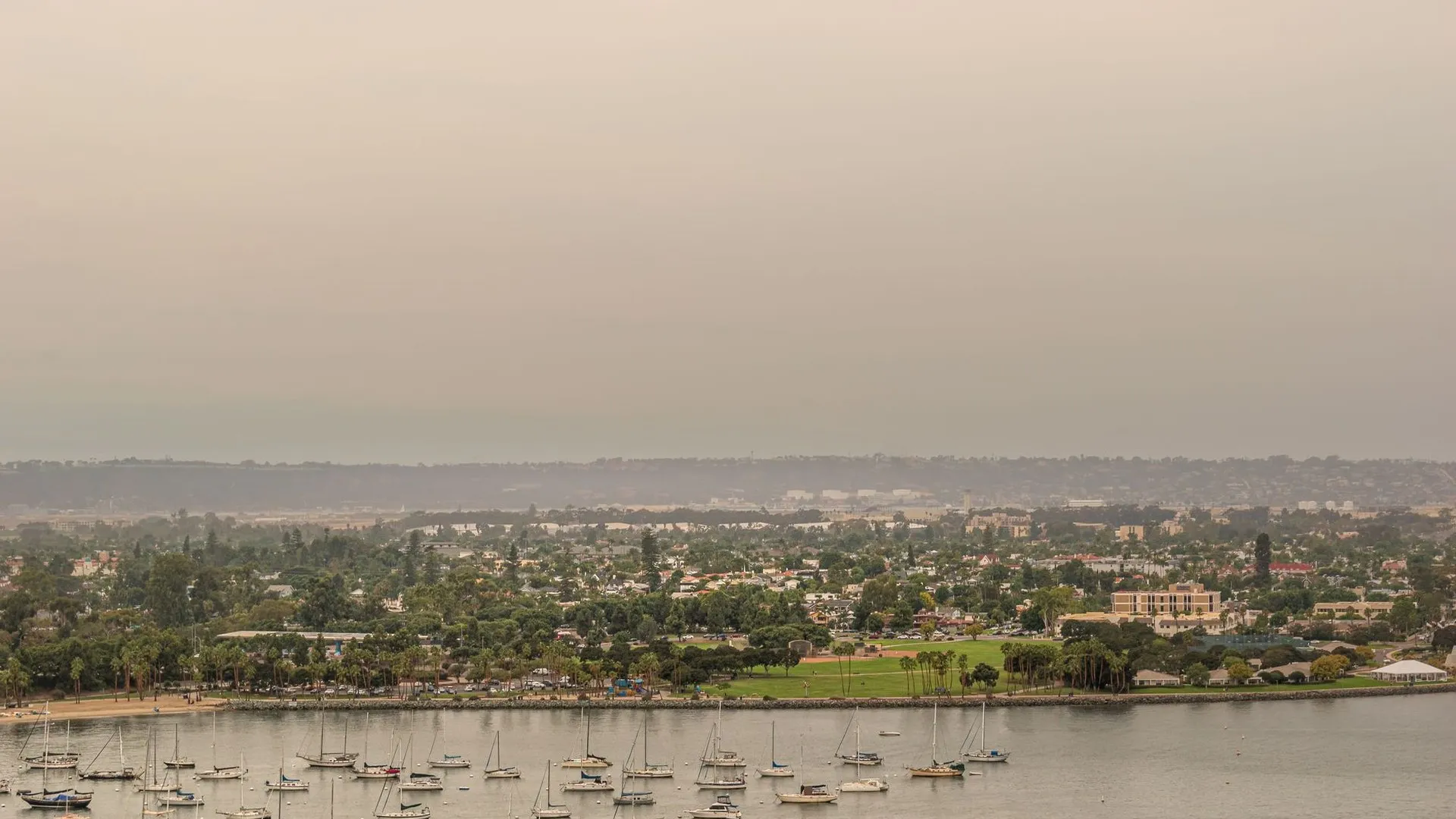 View from cabrillo national monument in san diego