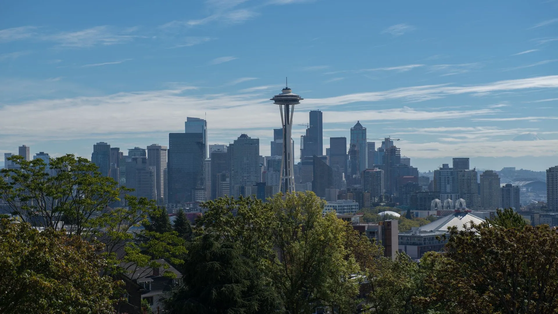 Panoramic view of Seattle with the iconic Space Needle