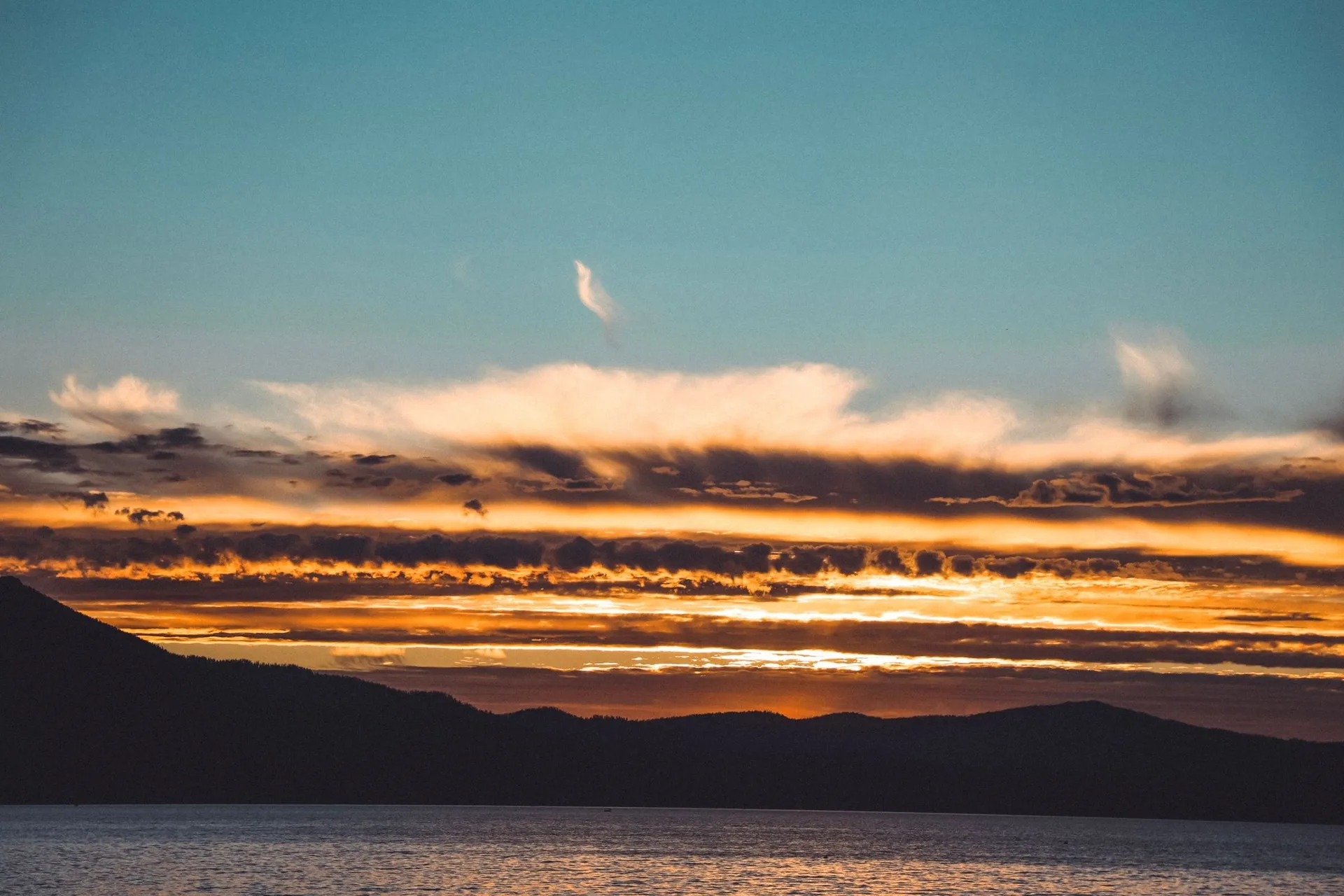 Sunset at South Lake Tahoe, California