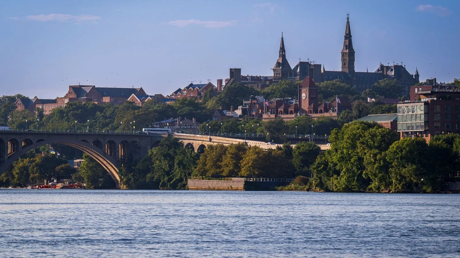 Georgetown waterfront in washington dc